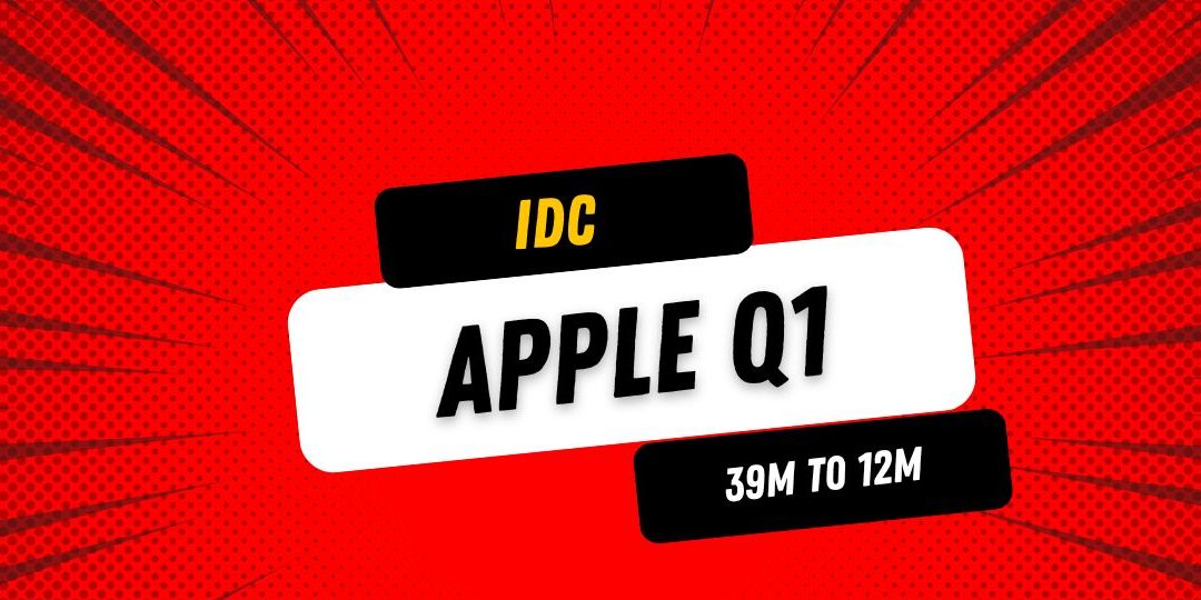 Idc 39.9m q1 apple 12.7m yoy